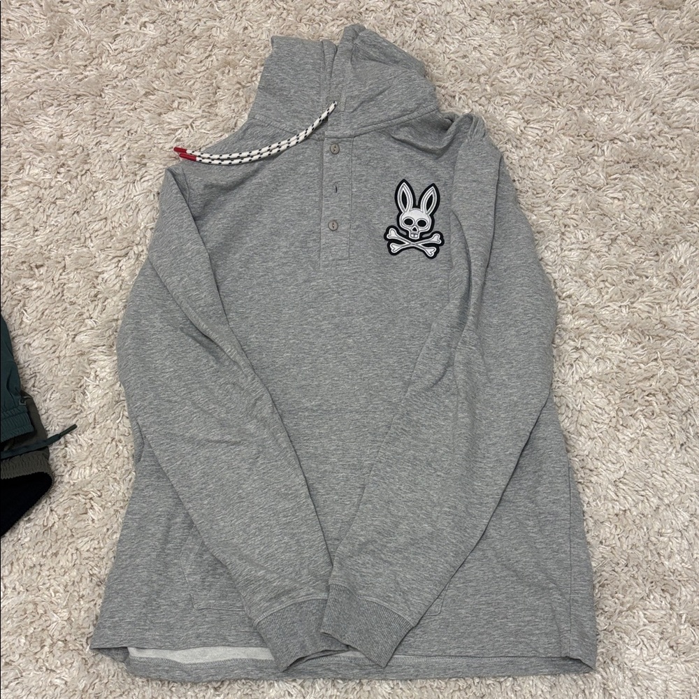 Gray Hoodie psycho bunny